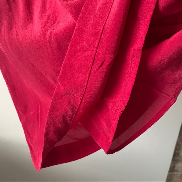 Grana 100% Silk 2 Layered Pink Tank Shift Dress XS raspberry double layered - Picture 6 of 8